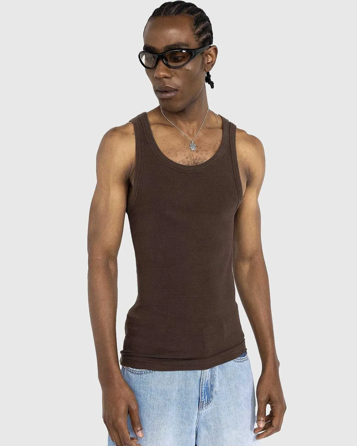 Rib Tank Brunette