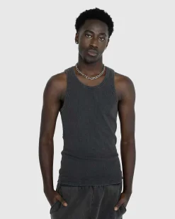 Rib Tank Washed Black