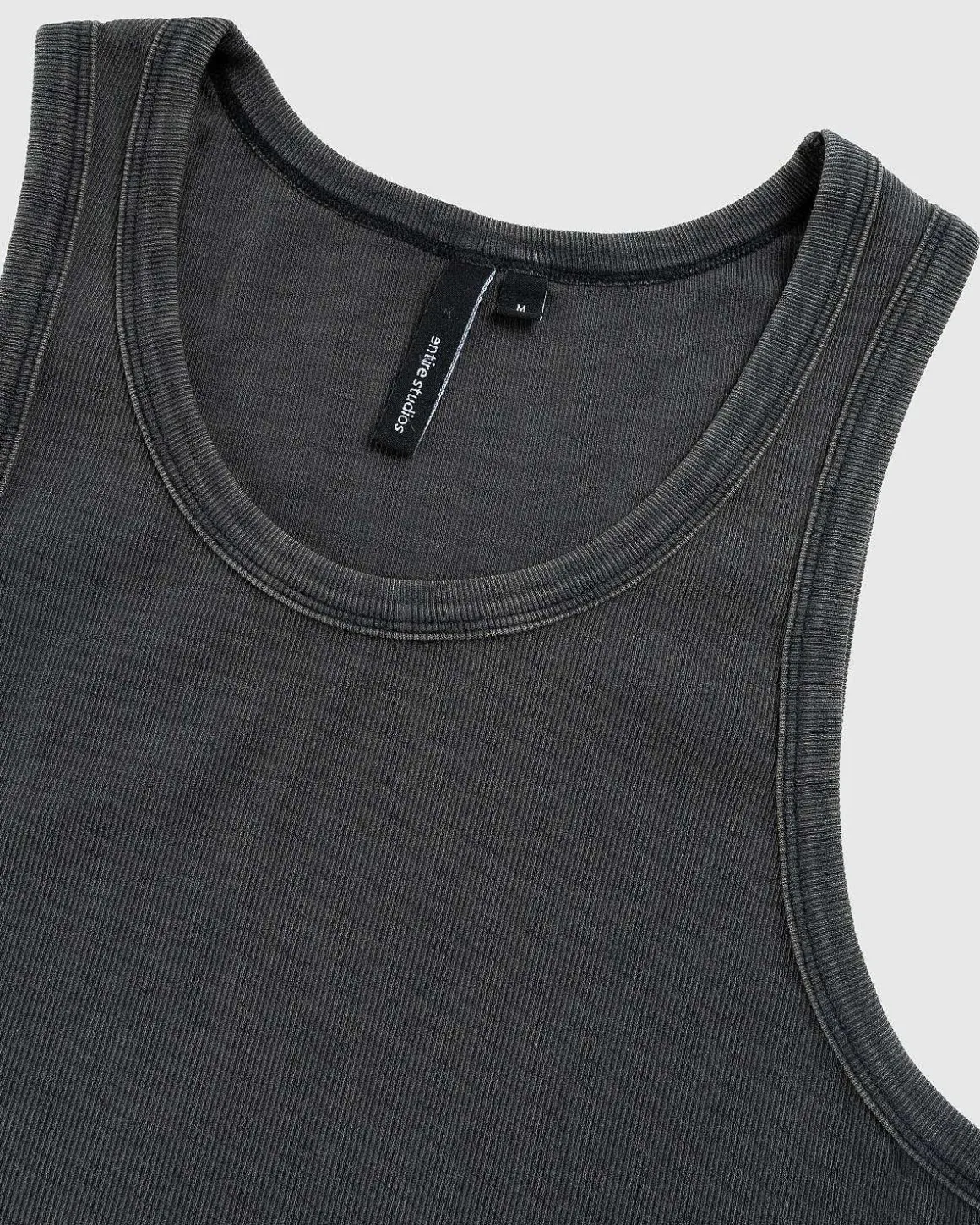 Rib Tank Washed Black