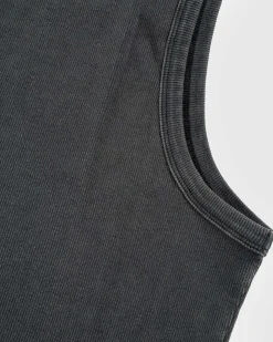 Rib Tank Washed Black