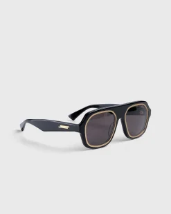 Rim Aviator Solbriller Sort