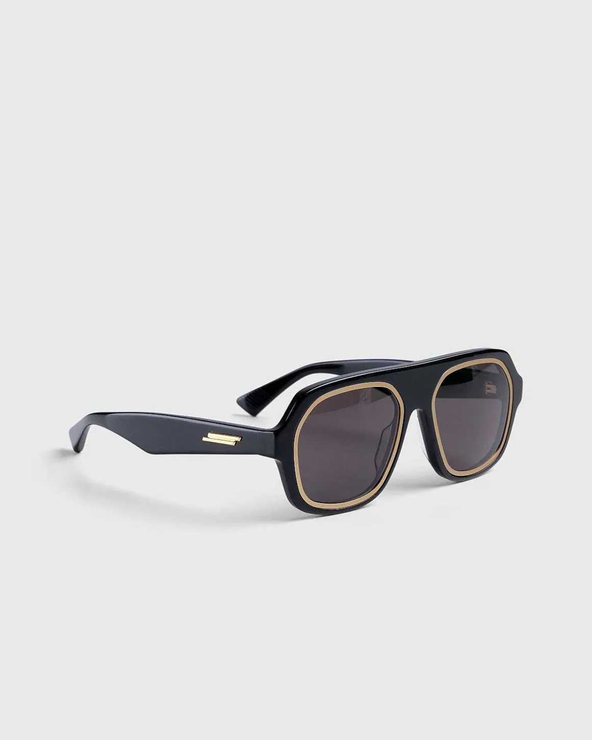 Rim Aviator Solbriller Sort