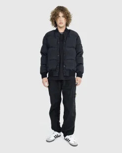 Ripstop Nylon Metal Dunjakke Sort
