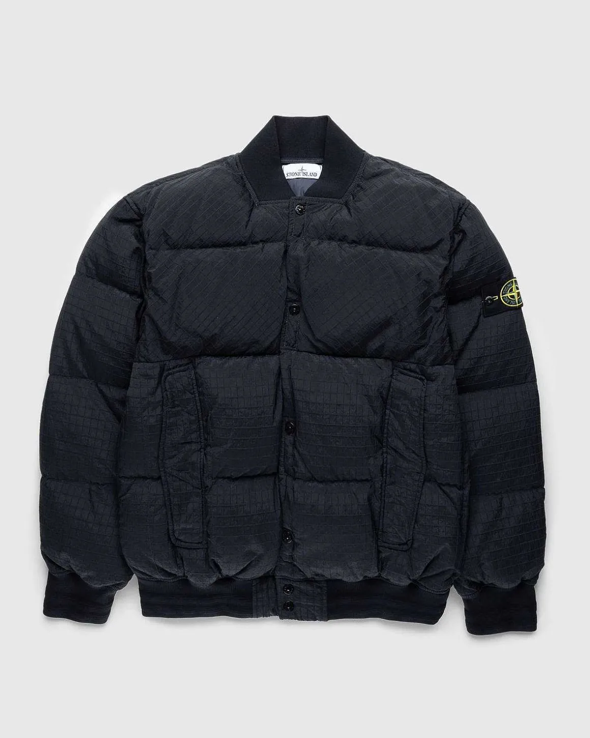 Ripstop Nylon Metal Dunjakke Sort