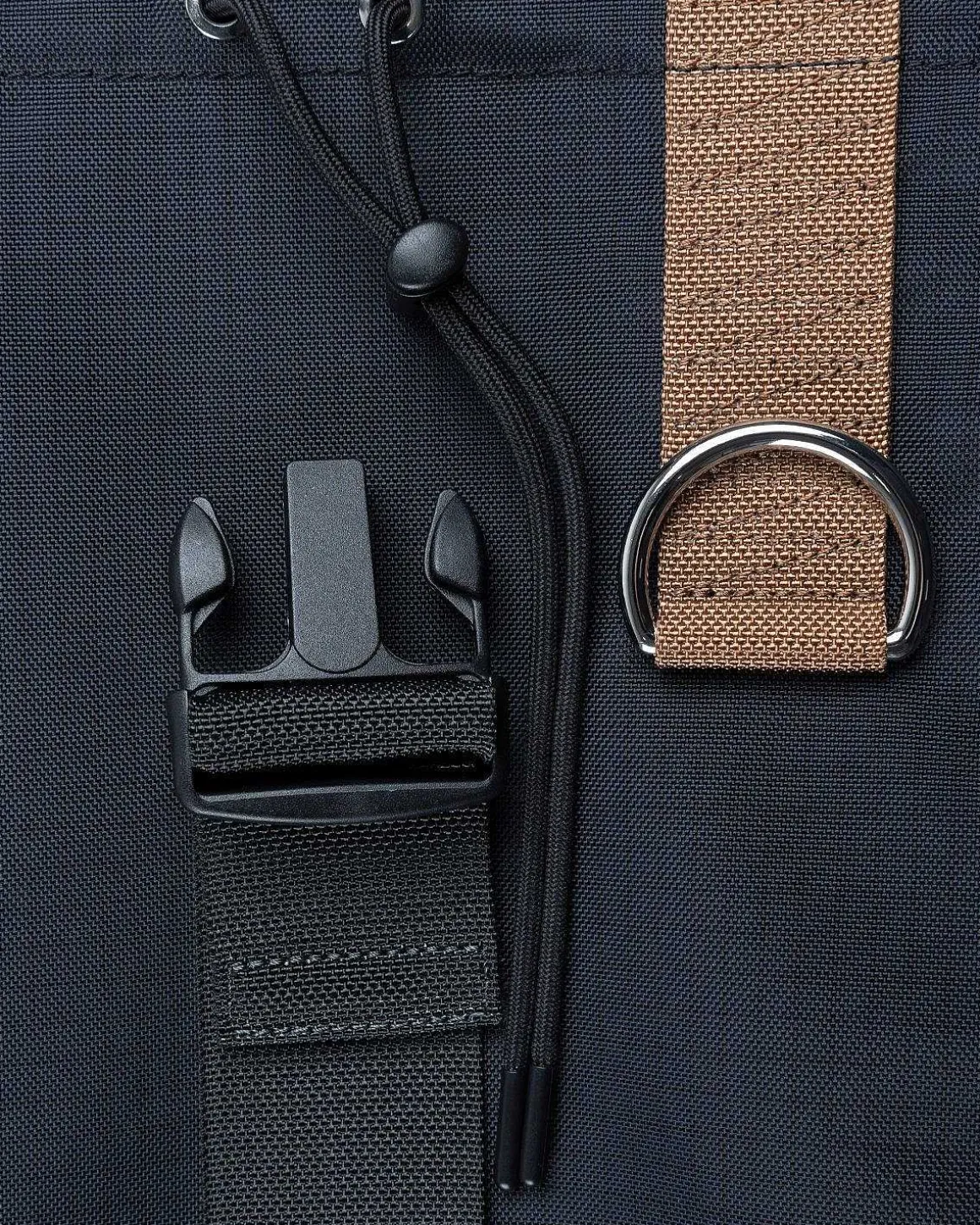 Ripstop Nylon Rygsaek Sort