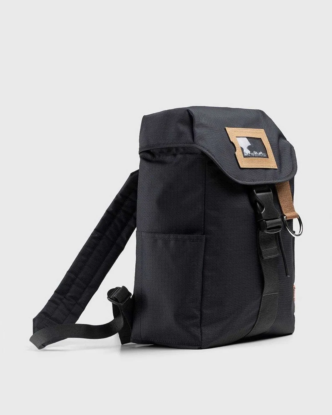 Ripstop Nylon Rygsaek Sort