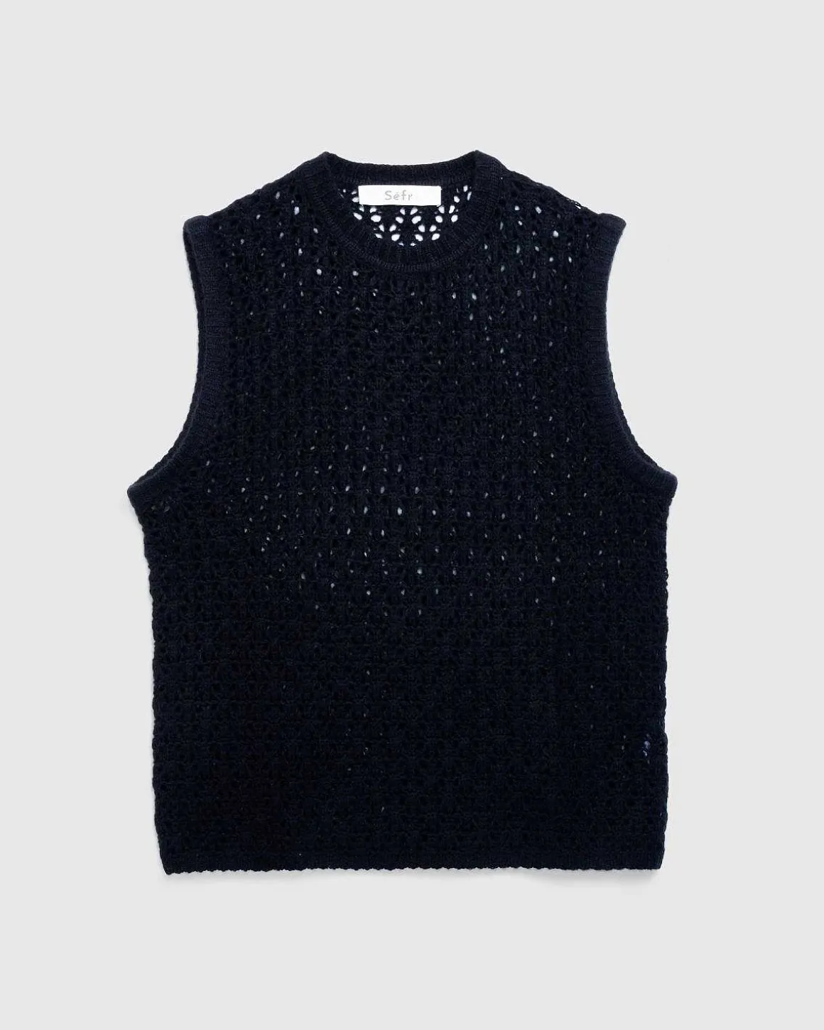River Vest Black Cashmere