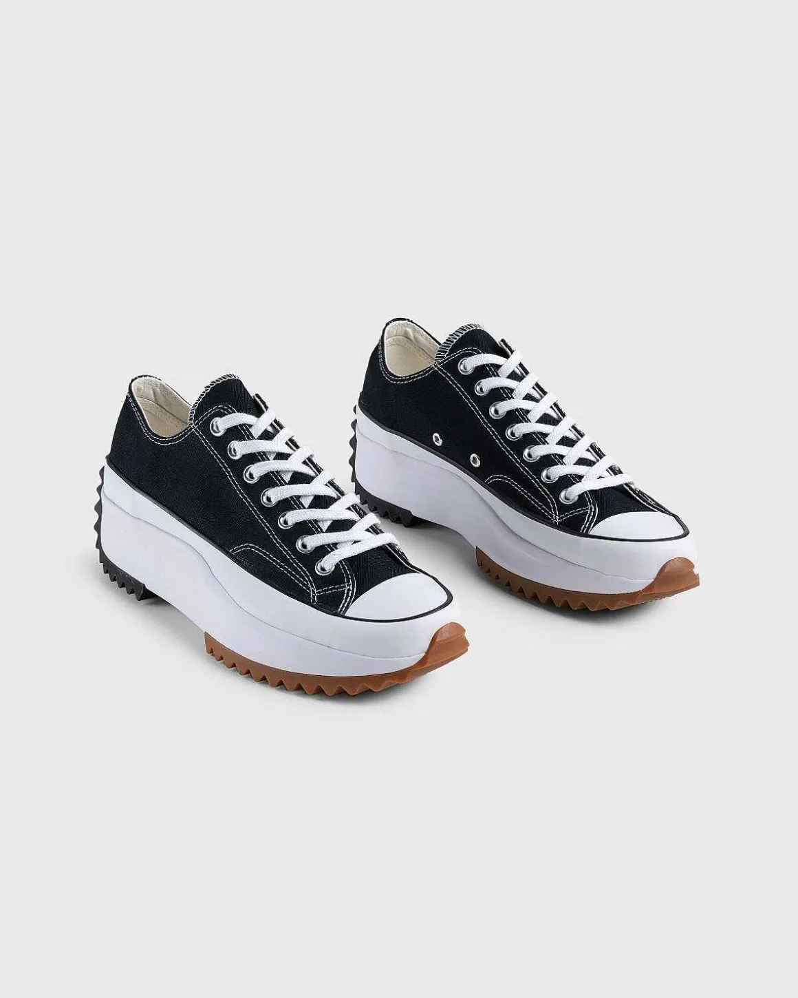 Run Star Hike Canvas Platform Lav Sort/Hvid/Gum