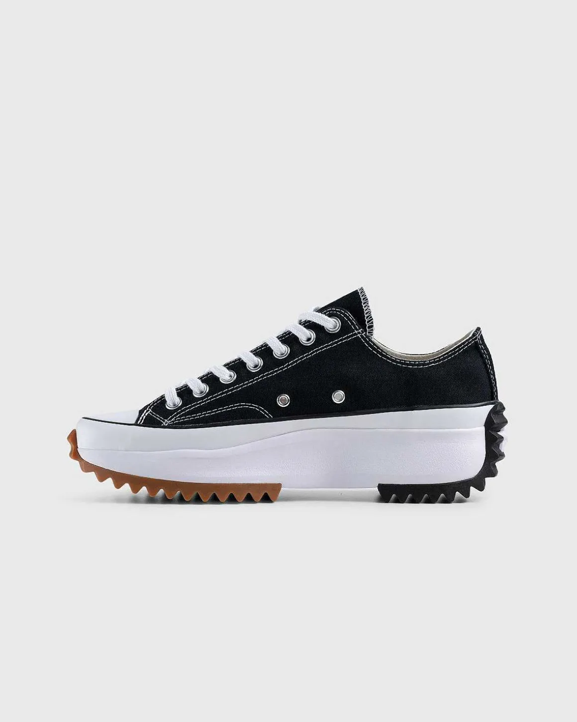 Run Star Hike Canvas Platform Lav Sort/Hvid/Gum