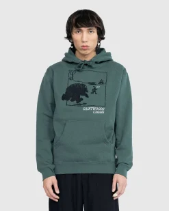 Run 4 Yer Life Hoodie Alpine Green