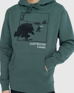 Run 4 Yer Life Hoodie Alpine Green