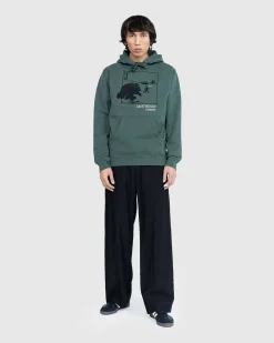 Run 4 Yer Life Hoodie Alpine Green