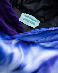 Satin Polstret Haettetroje Lilla