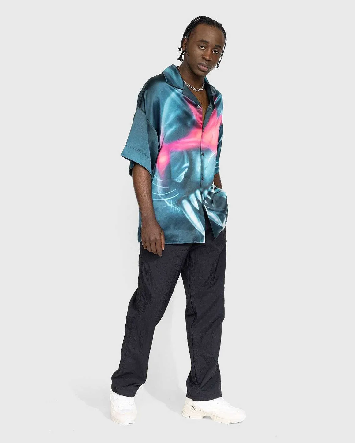 Satin Skjorte Multi