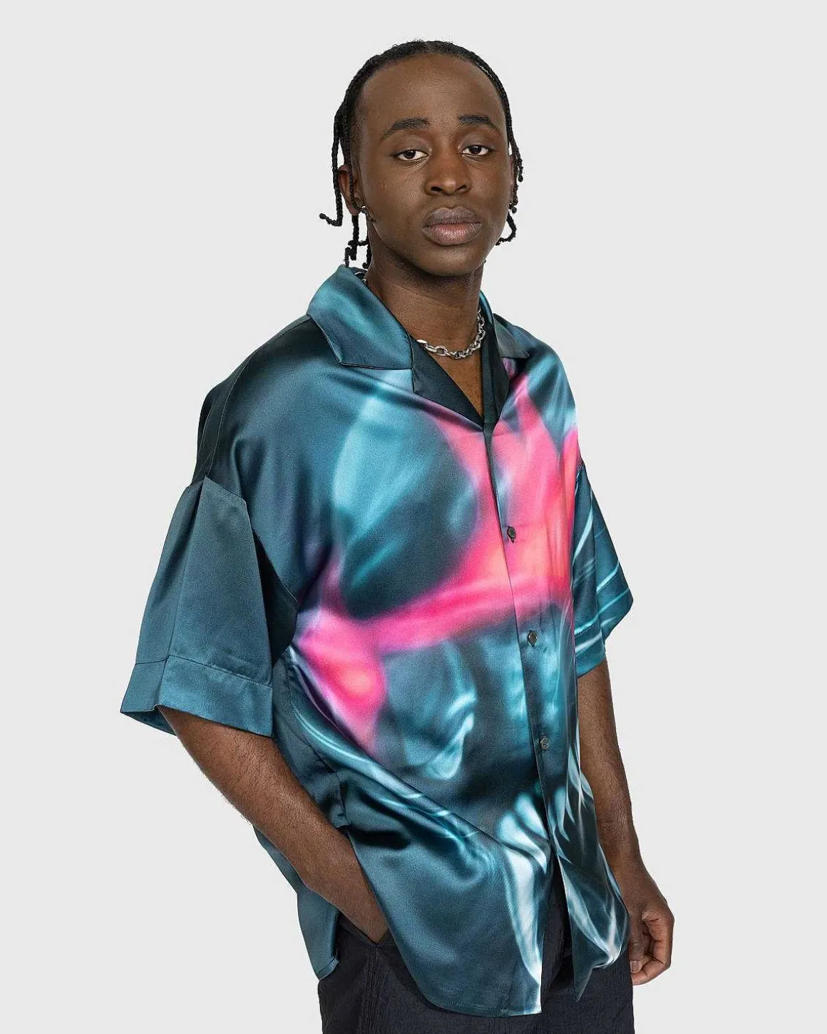 Satin Skjorte Multi