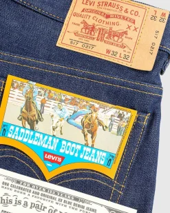 1970S 517 Bootcut Jeans Rigid Dark Indigo