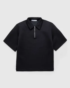 Scuba Polo Sort Med Kvart Lynlas
