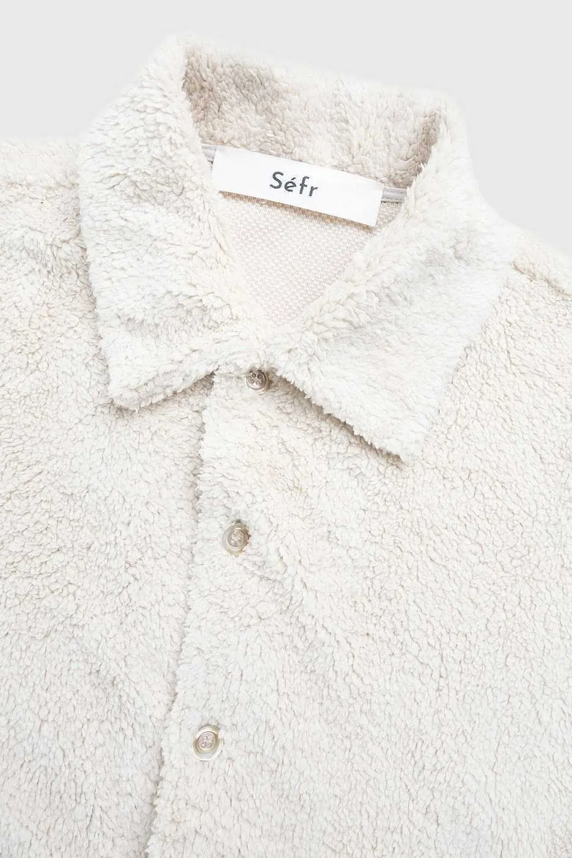 Sense Overshirt Polar White Fleece