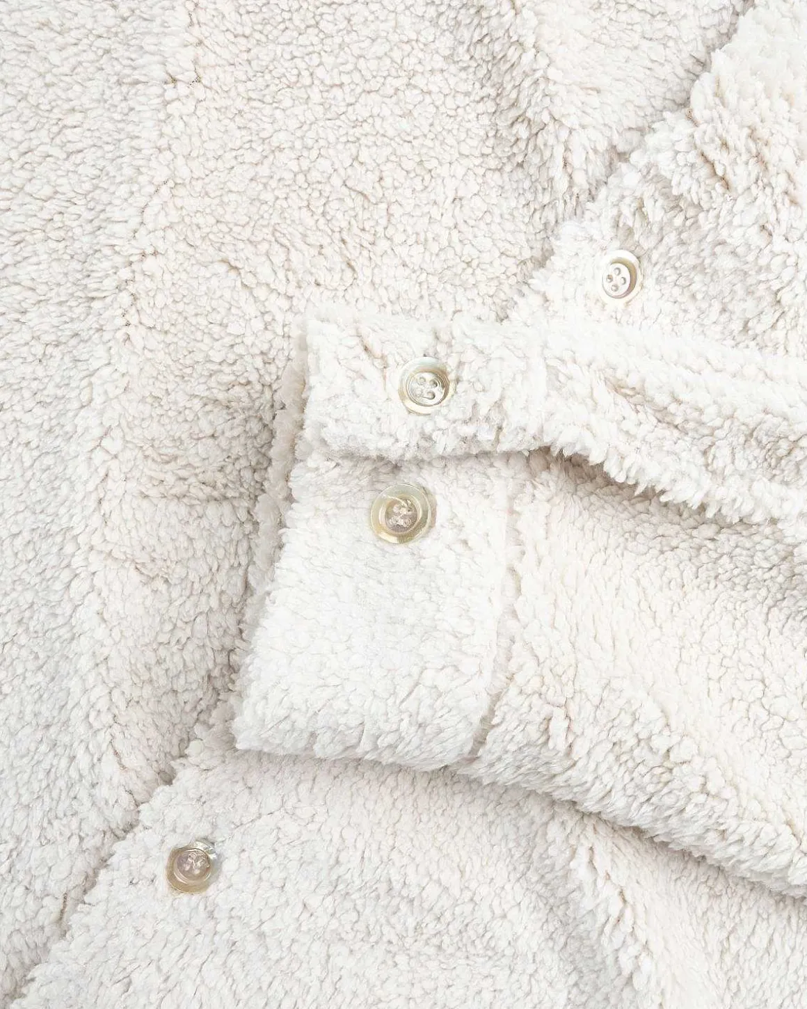 Sense Overshirt Polar White Fleece