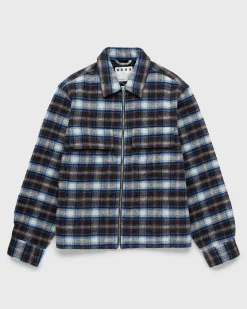 Shaggy Plaid Shirt Brun/Bla