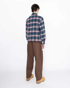 Shaggy Plaid Skjorte Rod/Bla