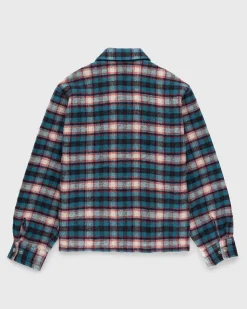 Shaggy Plaid Skjorte Rod/Bla