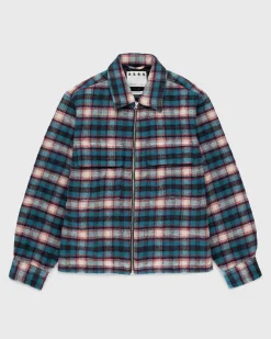 Shaggy Plaid Skjorte Rod/Bla
