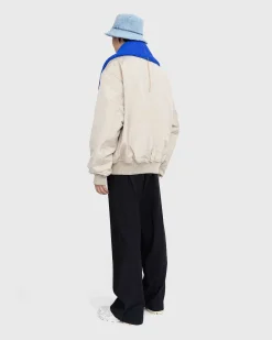 Shearling Collar Jakke Beige