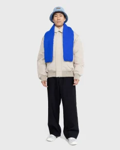 Shearling Collar Jakke Beige