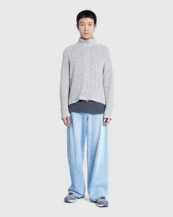 Shrunken Full-Zip Polo Musk Dusk Rope Weave