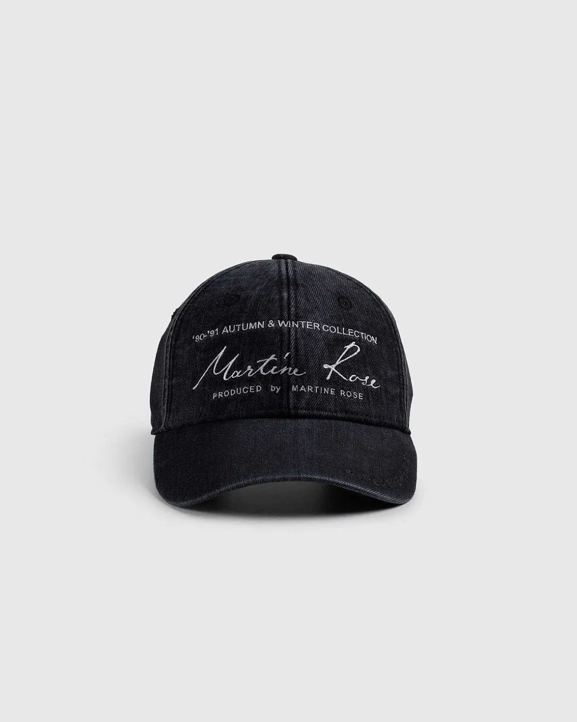 Signature Cap Washed Black