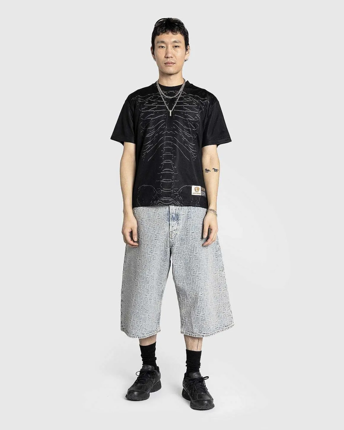 Skeleton Mesh Tee Sort