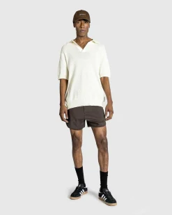 Skraeddersyet Gym Short Brown Houndstooth