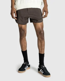 Skraeddersyet Gym Short Brown Houndstooth