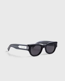 Sl 573 Cat Eye Solbriller Sort/Krystal/Gra