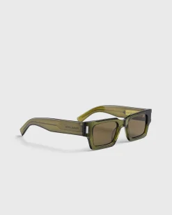 Sl 572 Square Frame Solbriller Gron/Brun