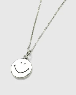 Smile Pendant Halskaede Solv