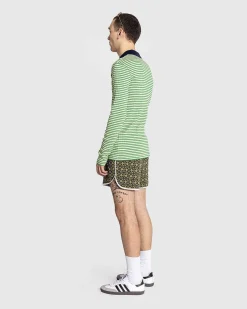 Sonic Langaermet Polo Ivory/Gron
