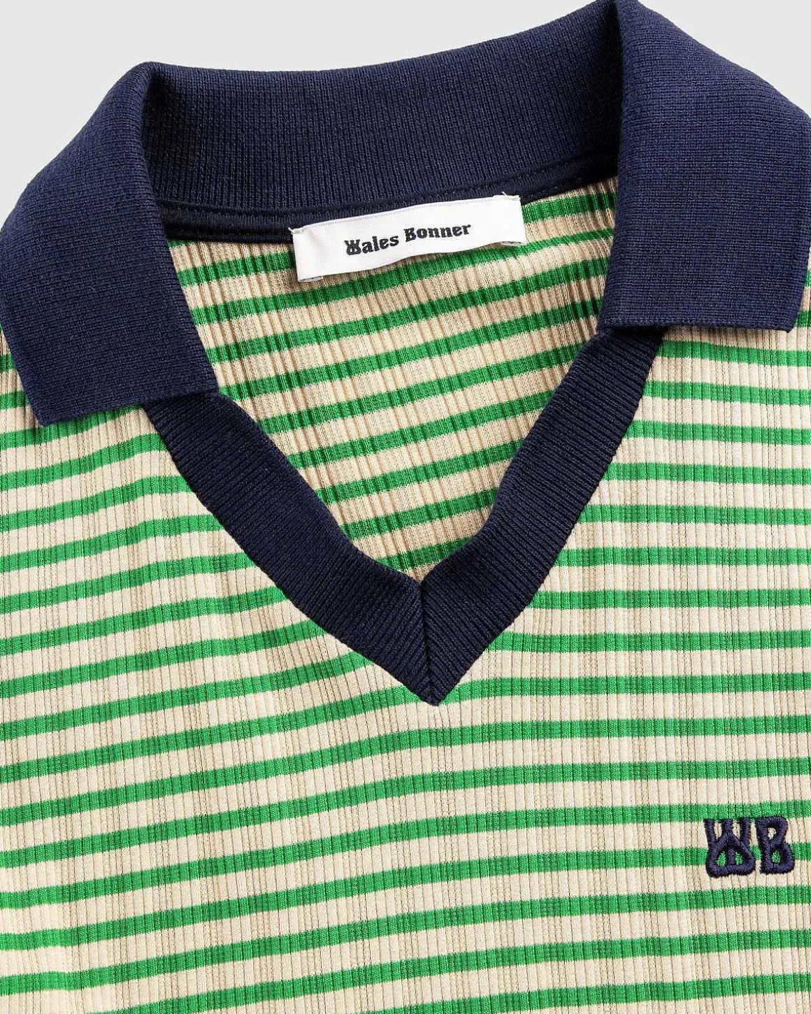 Sonic Langaermet Polo Ivory/Gron
