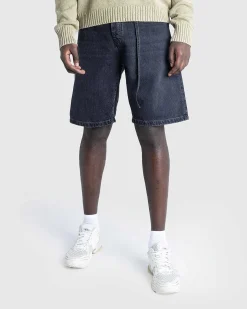 Sorte Denimshorts Med Brede Ben