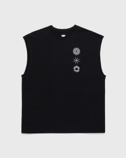 S25-Pr-C Pima Bomuld Aermelos T-Shirt Sort