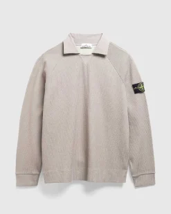 Spredt Krave Strik Skjorte Dove Grey