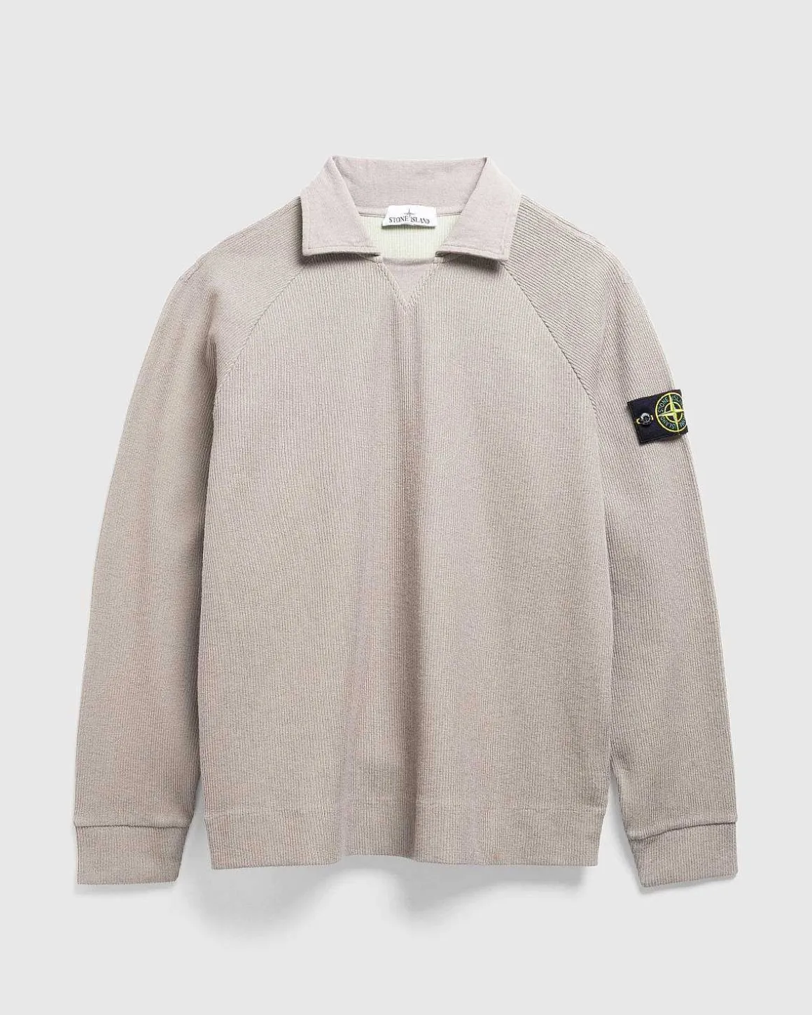Spredt Krave Strik Skjorte Dove Grey
