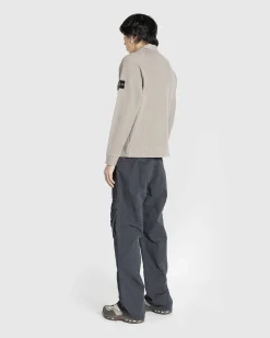 Spredt Krave Strik Skjorte Dove Grey