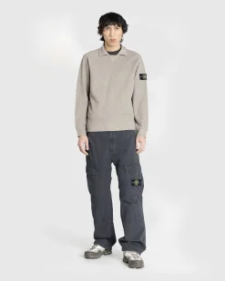 Spredt Krave Strik Skjorte Dove Grey