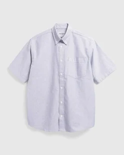 S/S Braxton Skjorte Charcoal/Voks
