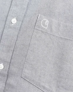 S/S Braxton Skjorte Charcoal/Voks