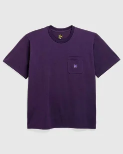 S/S Crew Neck Tee Poly Jersey Aubergine
