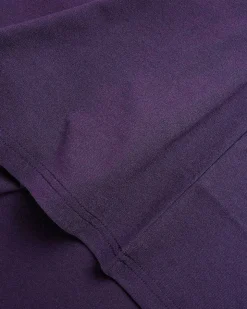 S/S Crew Neck Tee Poly Jersey Aubergine