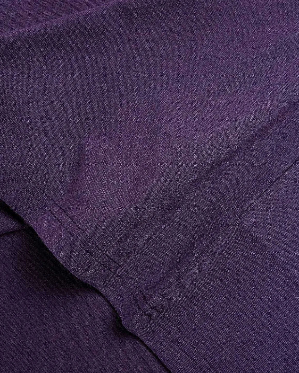 S/S Crew Neck Tee Poly Jersey Aubergine